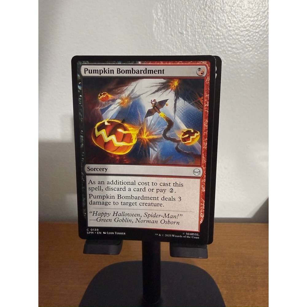 Magic The Gathering Pumpkin Bombardment Marvel Spider-Man Secret Lair SPM 0139